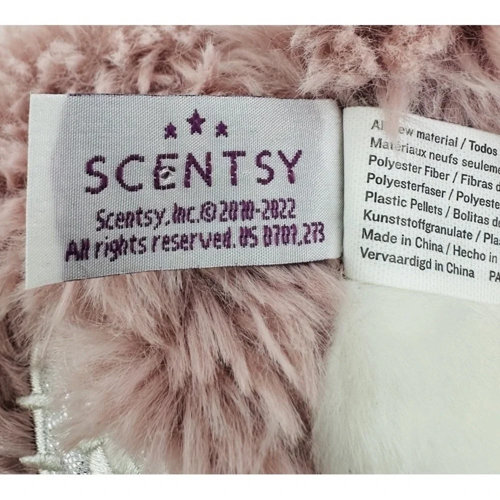 Scentsy Buddy Plush‎ Dazzle Unicorn White Pink 18